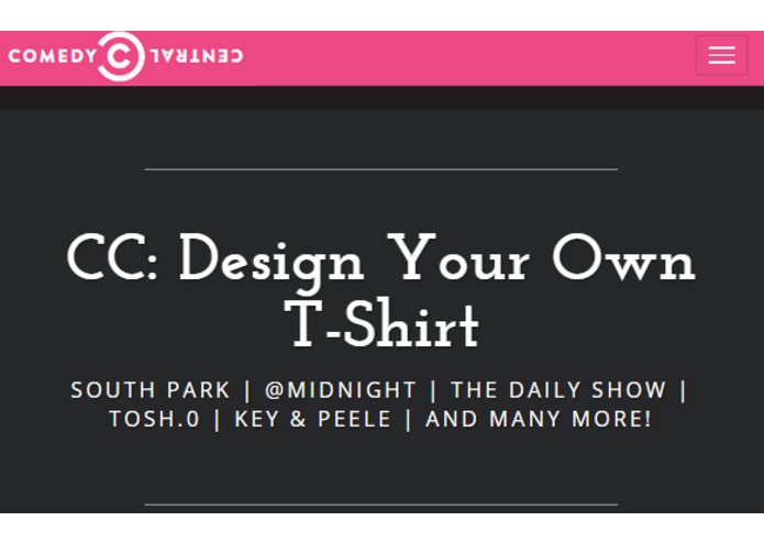 Comedy Central's Design Your Own T-Shirt – screenshot 1