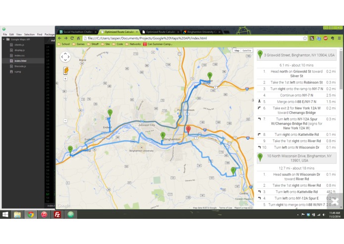 Optimized Route Calculator – screenshot 1