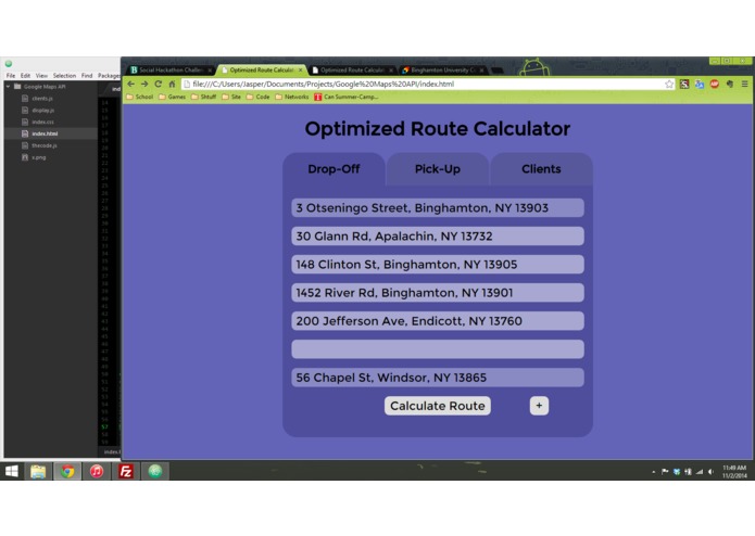 Optimized Route Calculator – screenshot 2