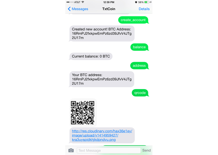 TxtCoin – screenshot 1