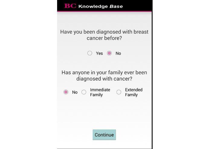 Breast Cancer Knowledge Base – screenshot 2