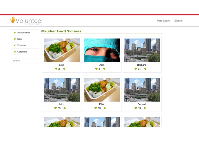 iVolunteer  – screenshot 1
