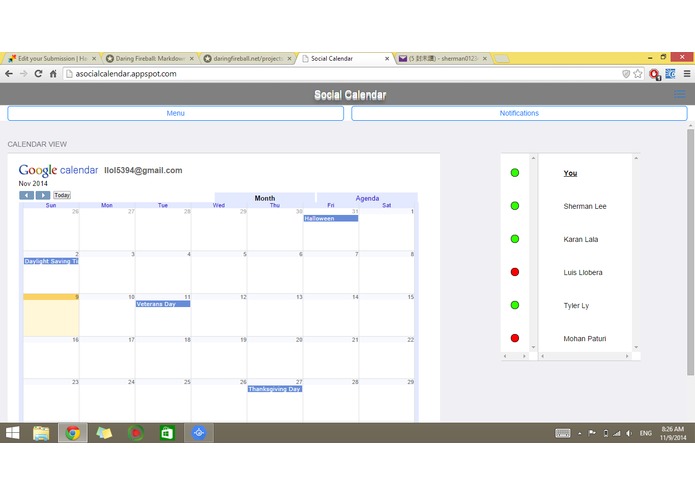 The Social Calendar – screenshot 1