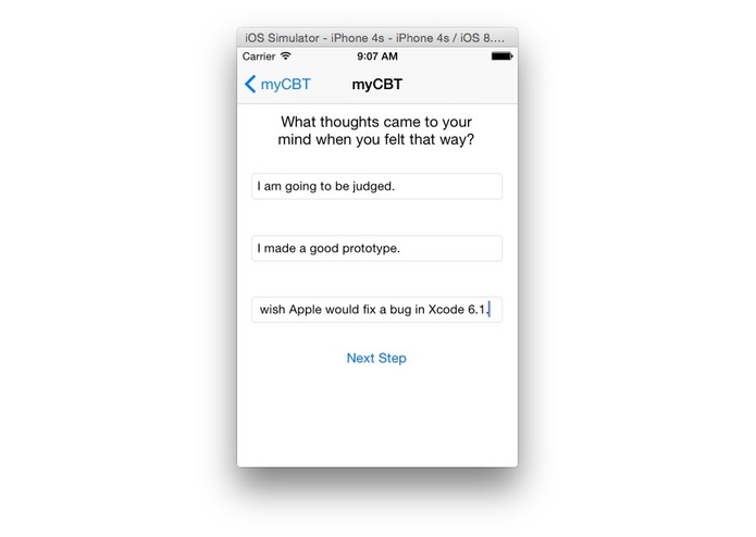 myCBT – screenshot 4