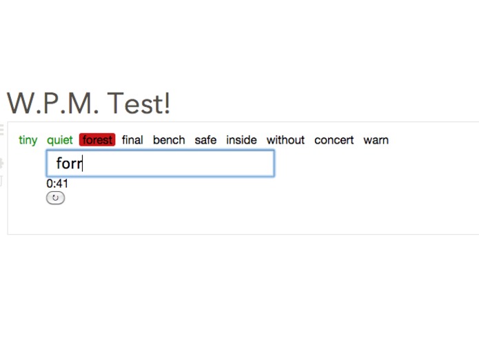 W.P.M. Test (Versal Gadget) – screenshot 2