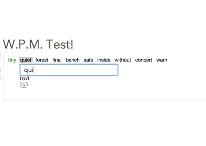 W.P.M. Test (Versal Gadget) – screenshot 3