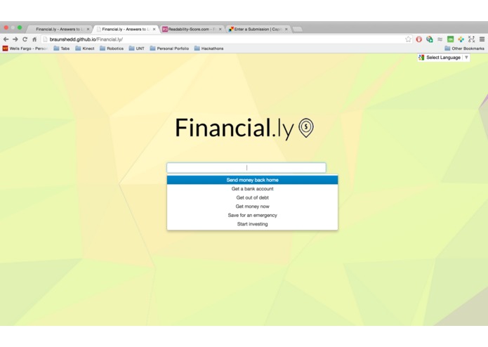 Financial.ly – screenshot 1