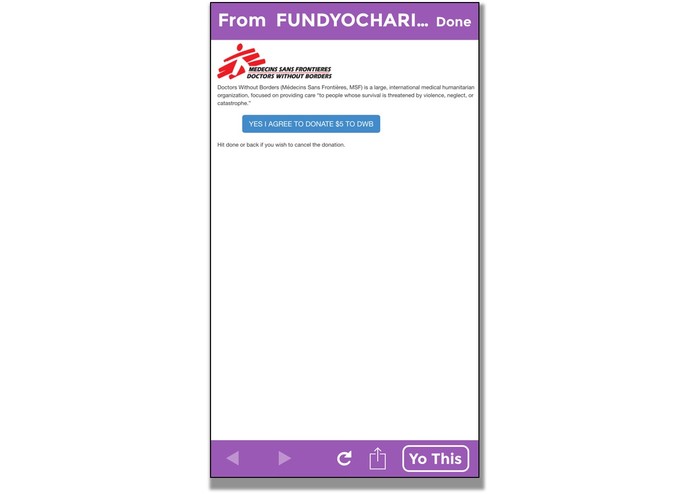 FundYoCharity – screenshot 2