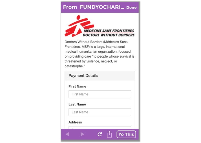 FundYoCharity – screenshot 3