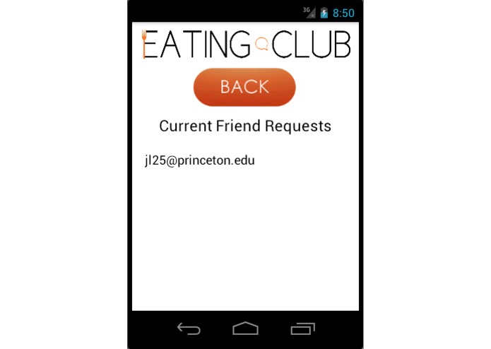 The Eating Club App – screenshot 3