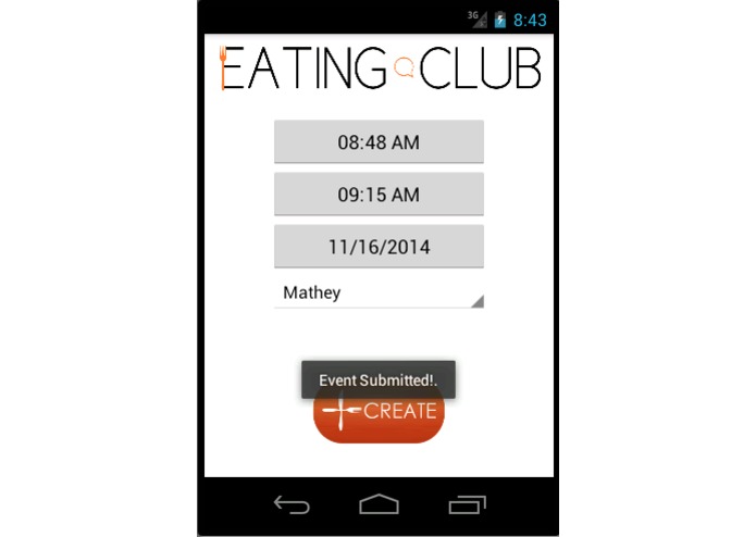 The Eating Club App – screenshot 8