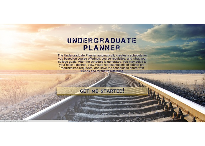 The Undergraduate Planner – screenshot 1