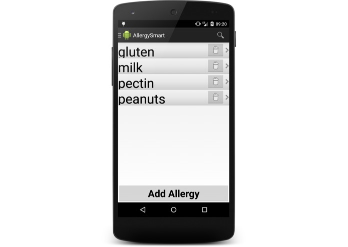 AllergySmart – screenshot 1