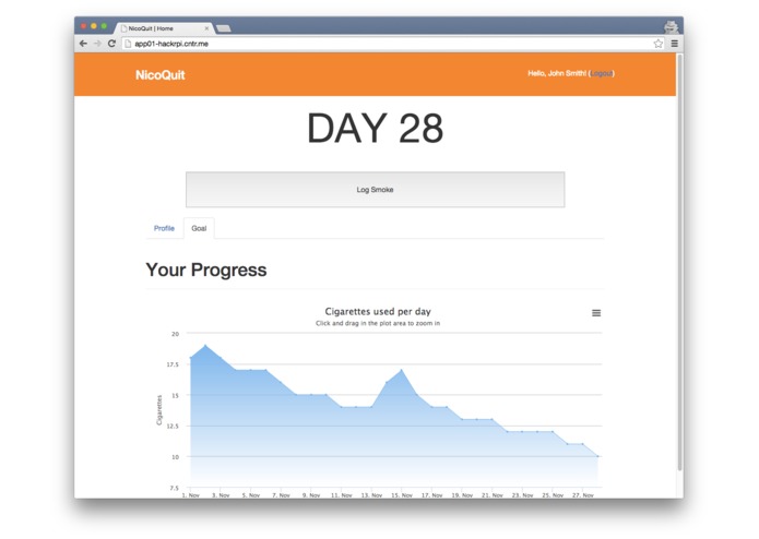 NicoQuit – screenshot 1