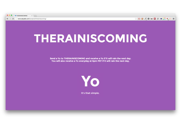 therainiscoming – screenshot 1