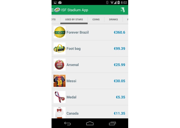 ISF Stadium App – screenshot 3