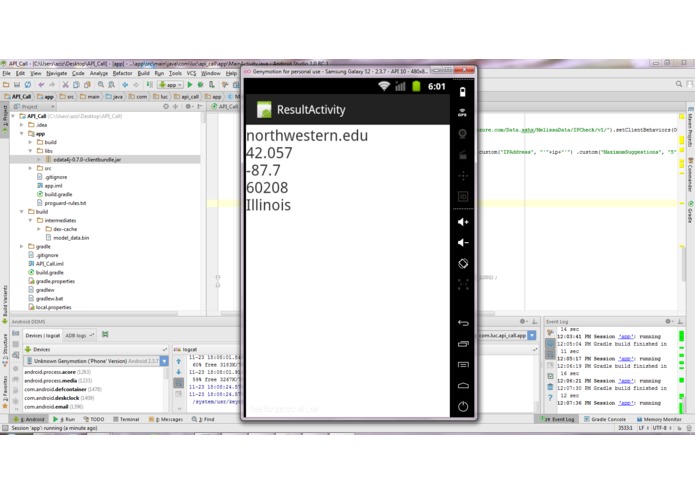 Microsoft Azuer and Android – screenshot 5