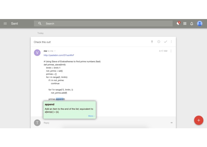 pyDex – screenshot 1