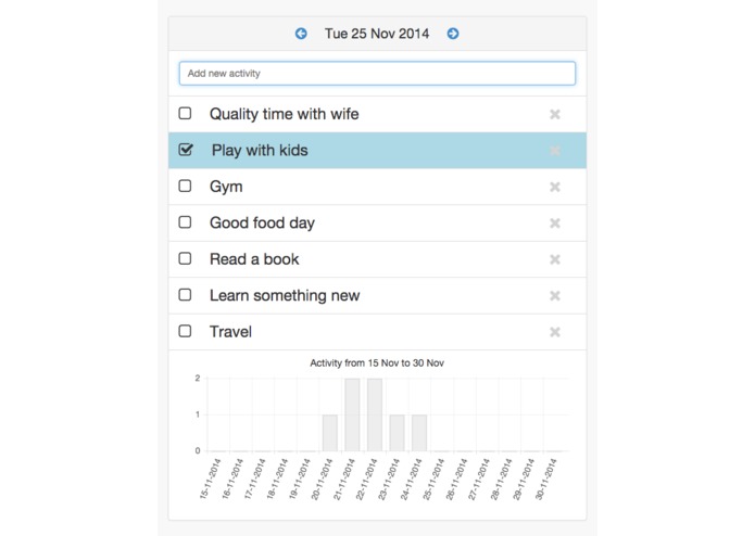 my daily activity – screenshot 1