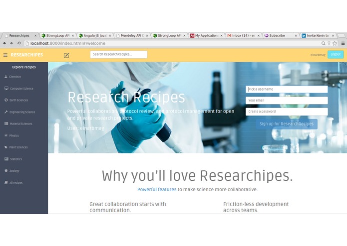 Researchipes – screenshot 1