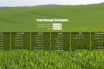 Food Storage Calculator