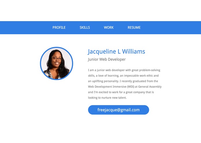 Portfolio Site – screenshot 1