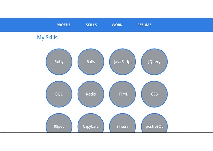 Portfolio Site – screenshot 2