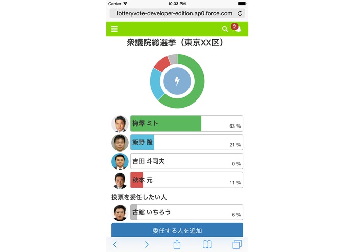 LotteryVote – screenshot 1