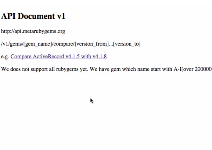 metarubygems.org – screenshot 1