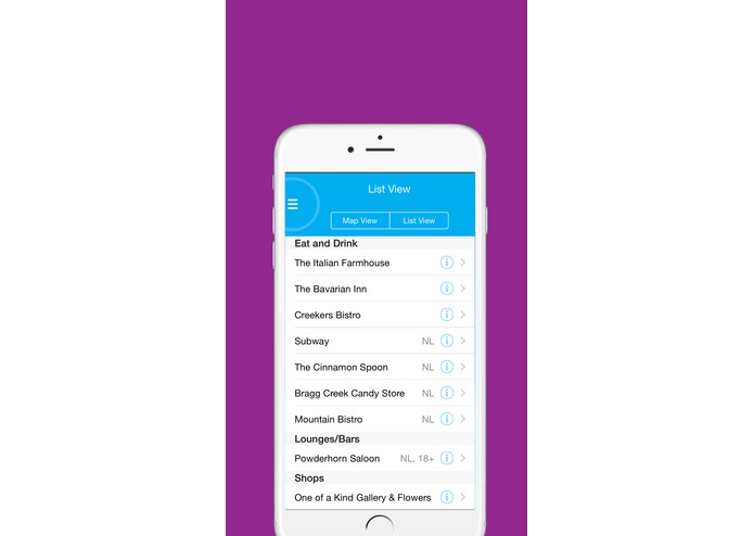 IOS Visit Bragg Creek App – screenshot 3