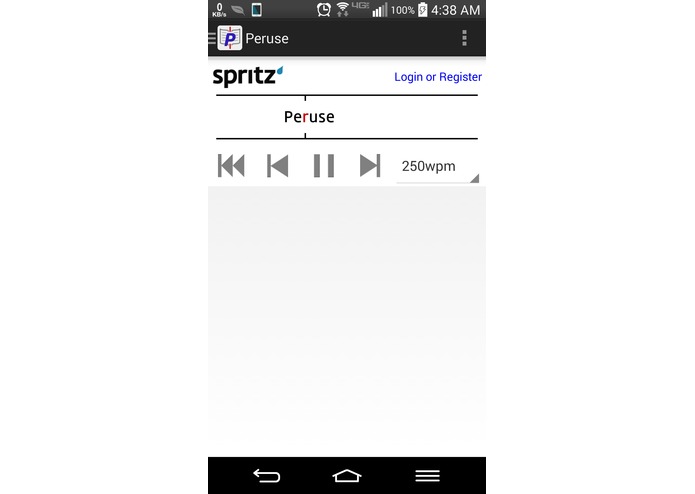 PeruseWithSpritz – screenshot 1