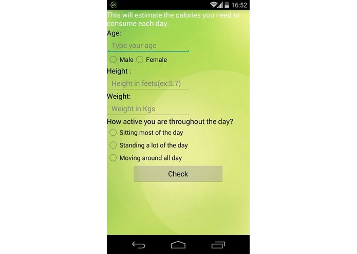 Desi Calorie Meter – screenshot 1