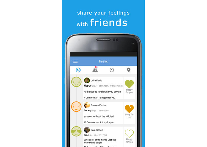 Feelic, Share what's in your heart! – screenshot 3