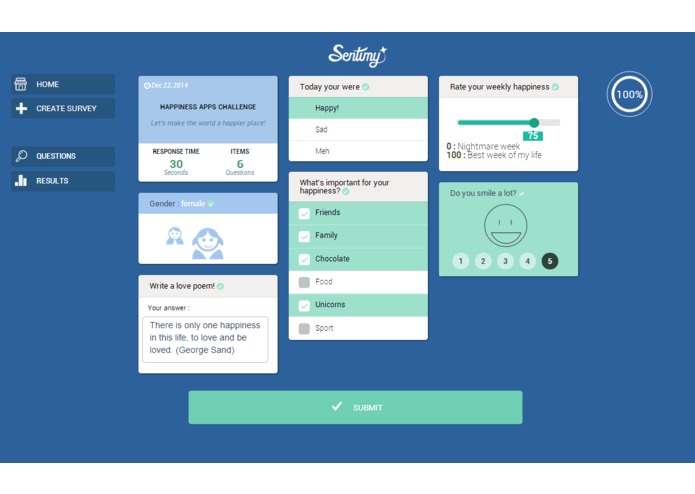 Sentimy - the happiest survey on the Internet – screenshot 4