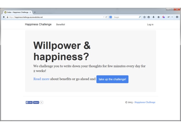 Happiness Challenge – screenshot 1