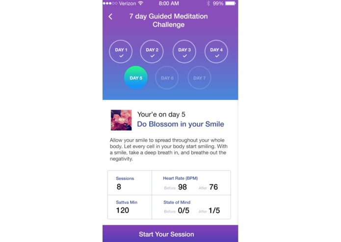Sattva - Meditation Timer & Tracker – screenshot 2