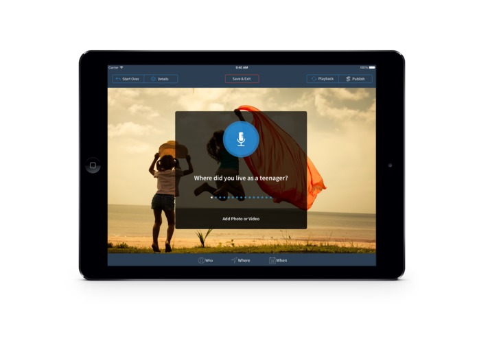 StoryPress completely Re-imagines Storytelling for Family History – screenshot 1