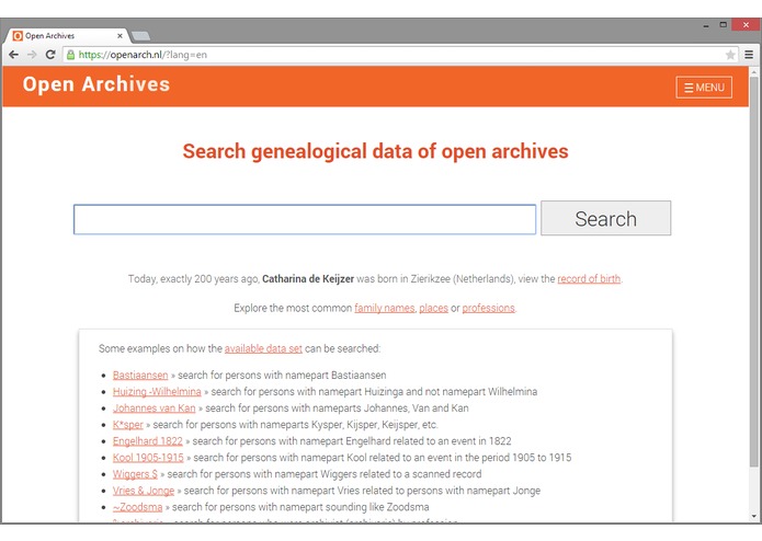 Open Archives – screenshot 1