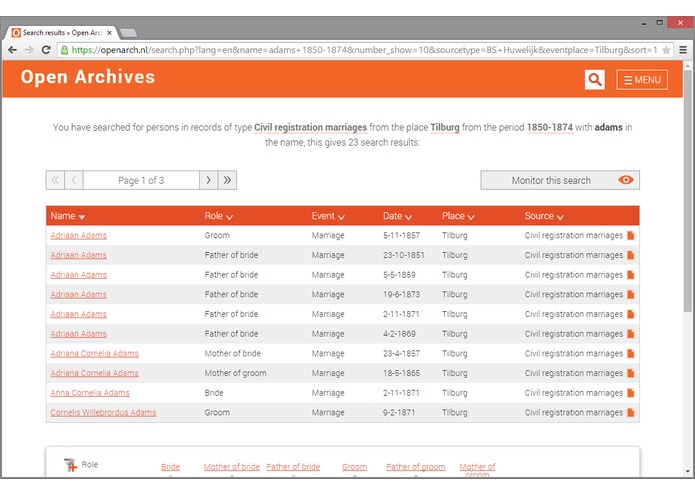 Open Archives – screenshot 2