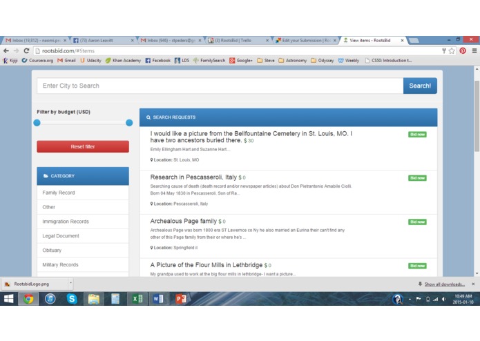 RootsBid – screenshot 4