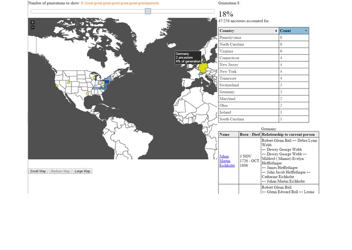 Ancestral Migration Visualization - Show Me Where I am From! – screenshot 2