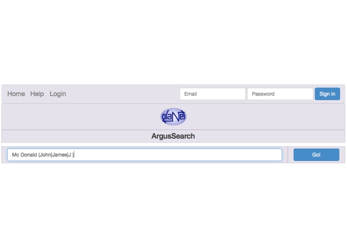 ArgusSearch – screenshot 1