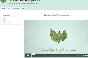 GenMarketplace - the market that makes getting family history help easy