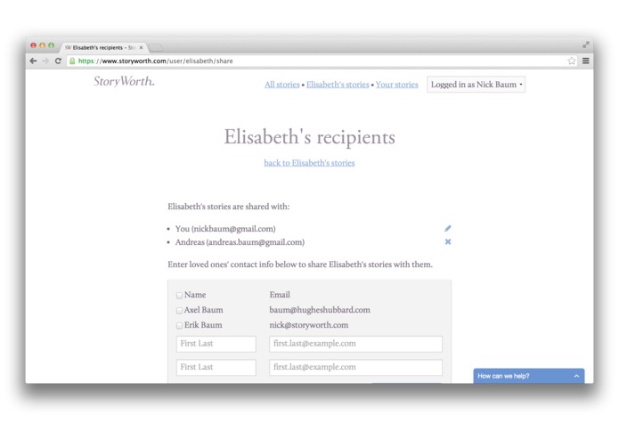 StoryWorth – screenshot 5
