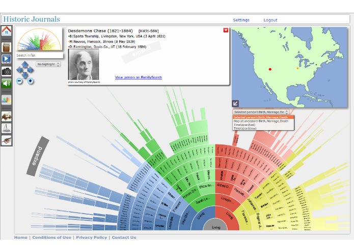 Historic Journals website – screenshot 2