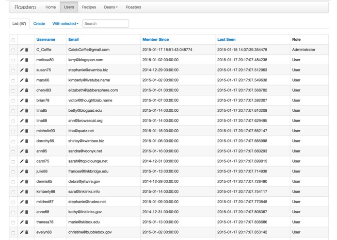 Roastero-Cloud – screenshot 1