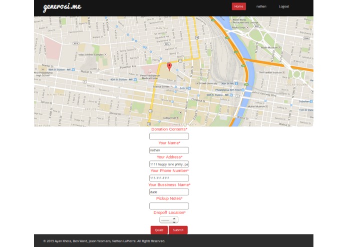 generosi.me – screenshot 2
