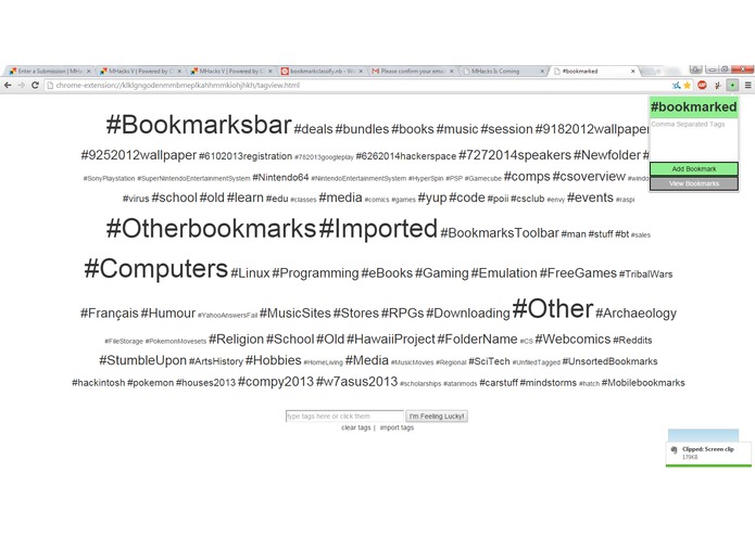 #bookmarked – screenshot 1