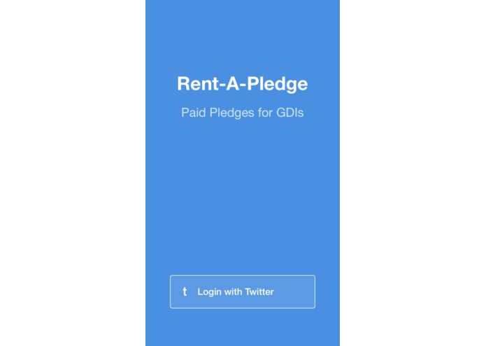 Rent-A-Pledge: Paid Pledges for GDIs – screenshot 1