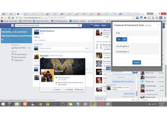 HH Facebook Enhancement Suite – screenshot 4